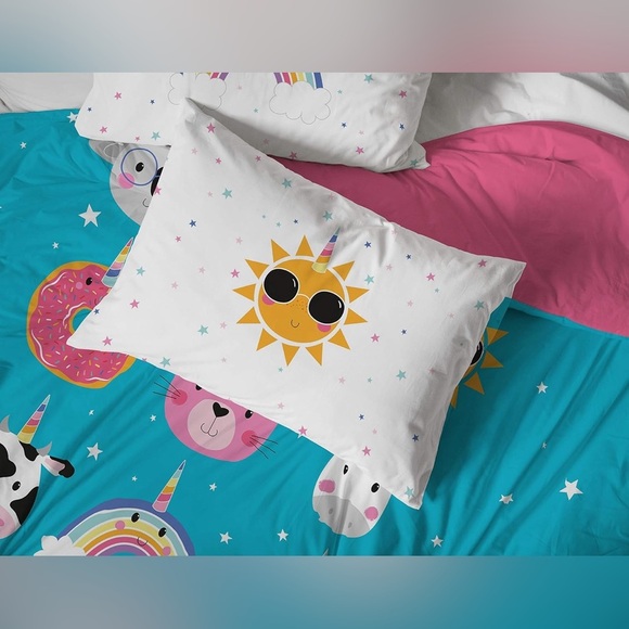 Jay Franco Trend Collector Be Sweet 7 Piece Full Bed Set Comforter & Sheet Set - Picture 5 of 9